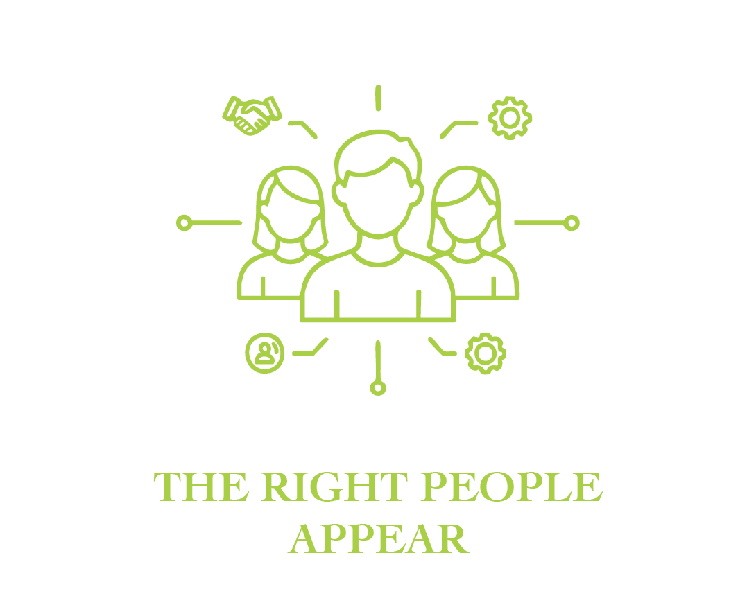 The right people appear